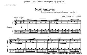Free-sheet-music for Organ by Franck,Frech,Frescobaldi